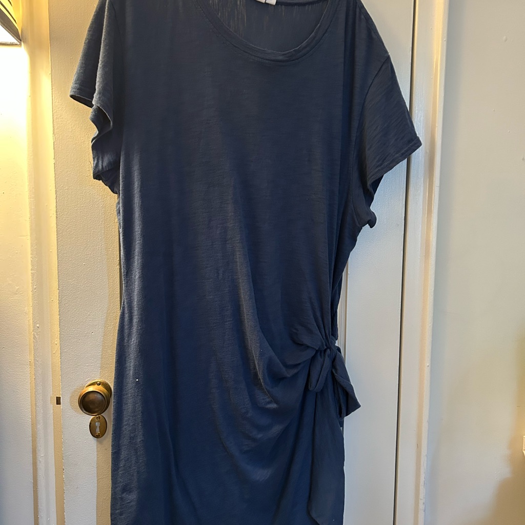 Gap Blue Relaxed Tie Front Short Sleeve T-Shirt